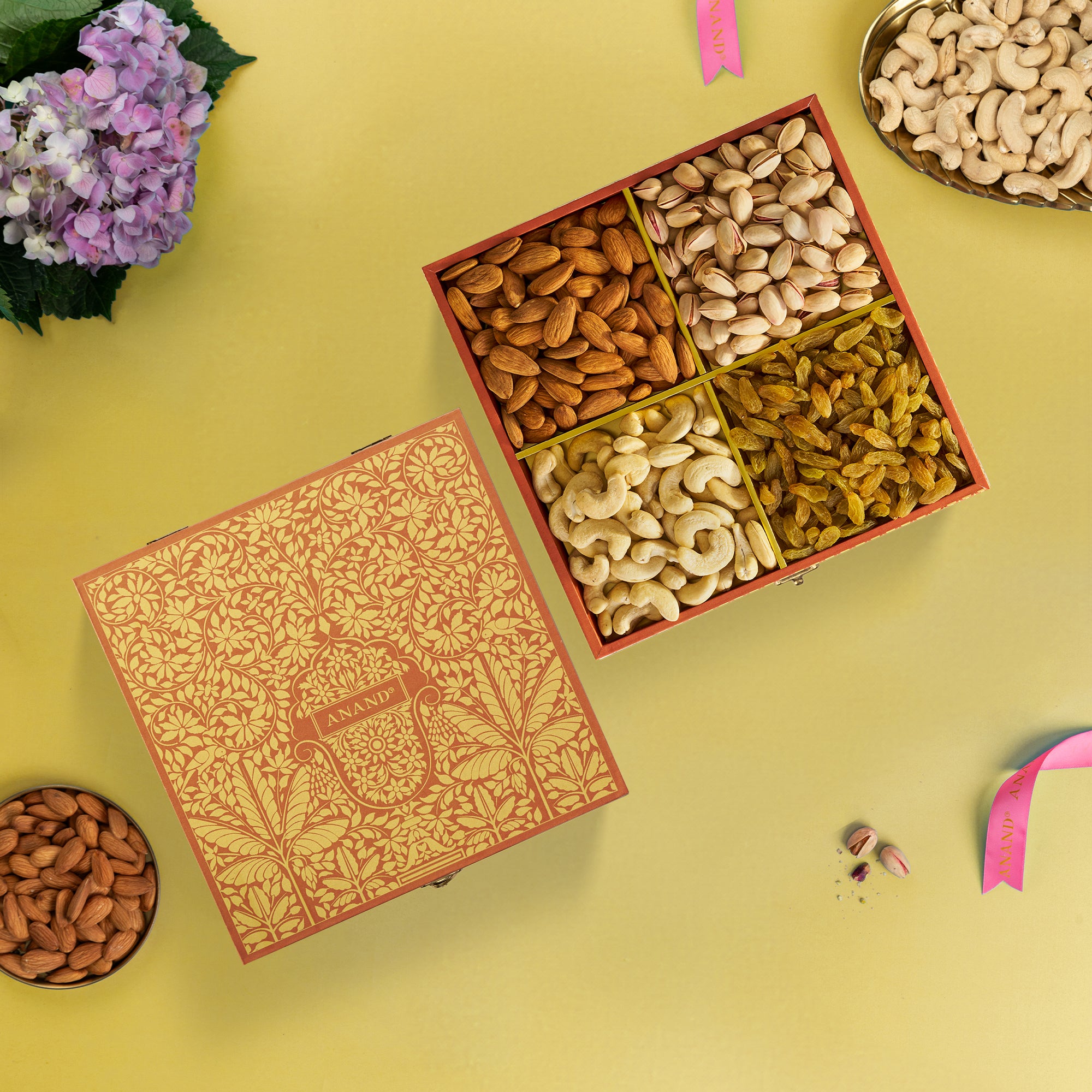 MOGRA Dry Fruits Wooden Box 400g