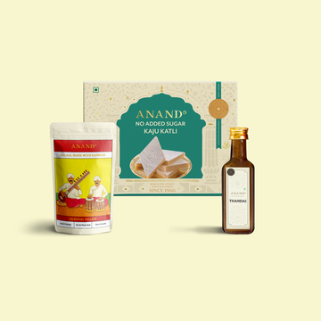 Sugar Free Kaju Katli 200g | Holi Organic Color & Thandai Concentrate - 100ml